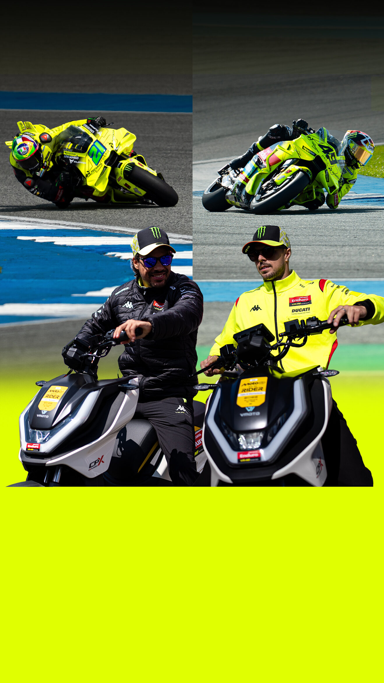 Banner Piloti VR46 Partnership Fluo Mobile 11