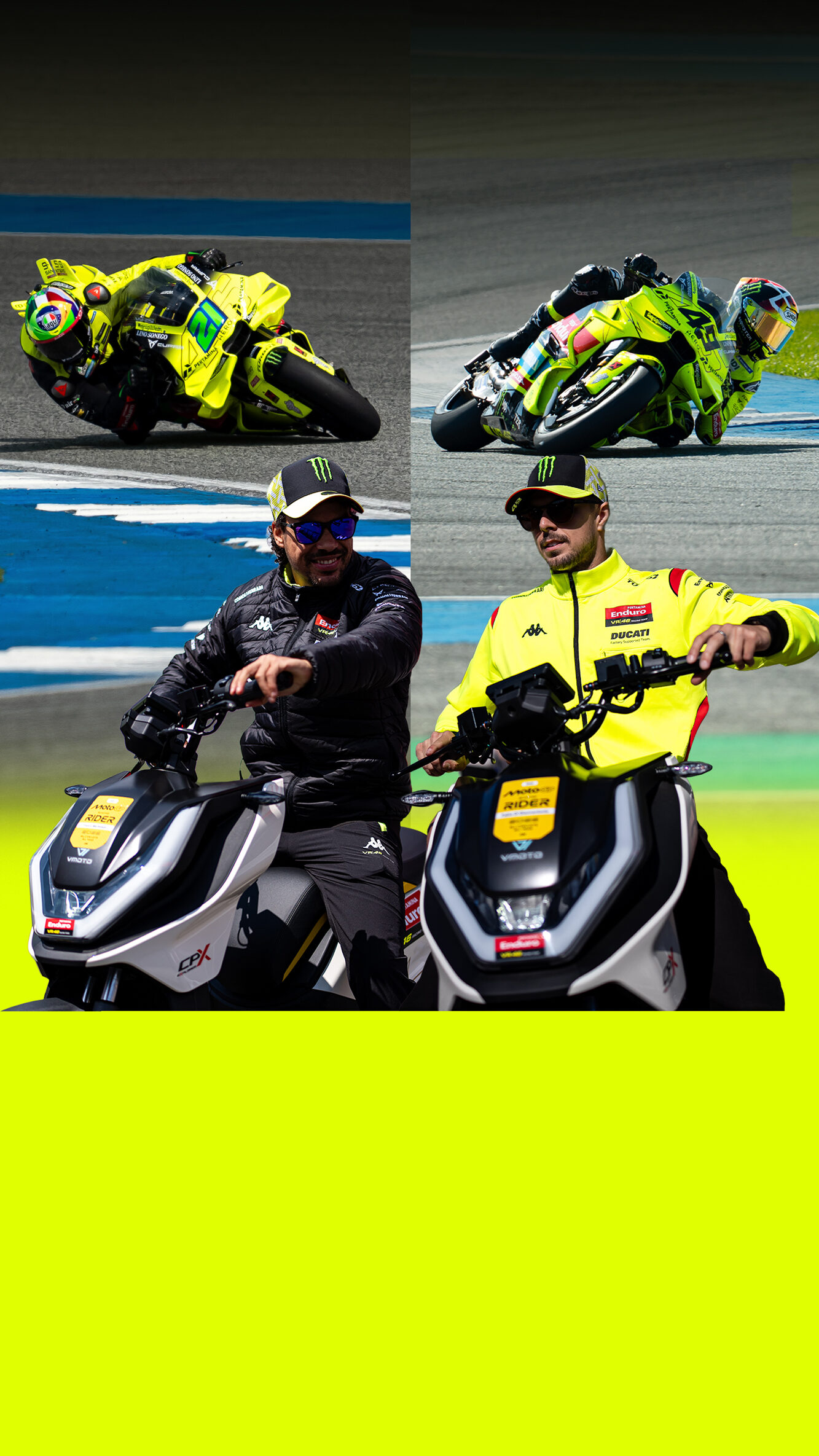 Banner Piloti VR46 Partnership Fluo Mobile 12