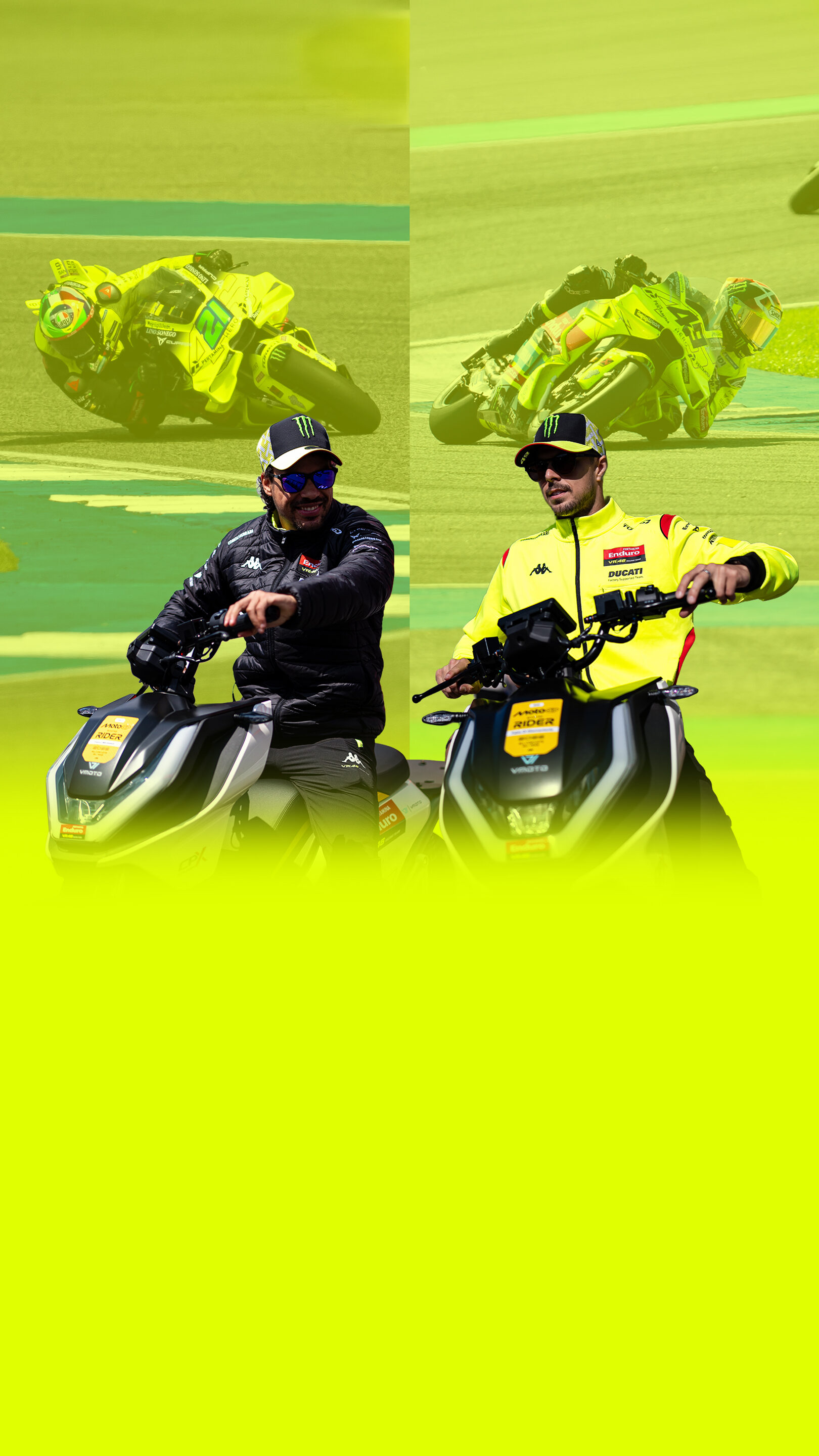 Banner Piloti VR46 Partnership Fluo Mobile 4