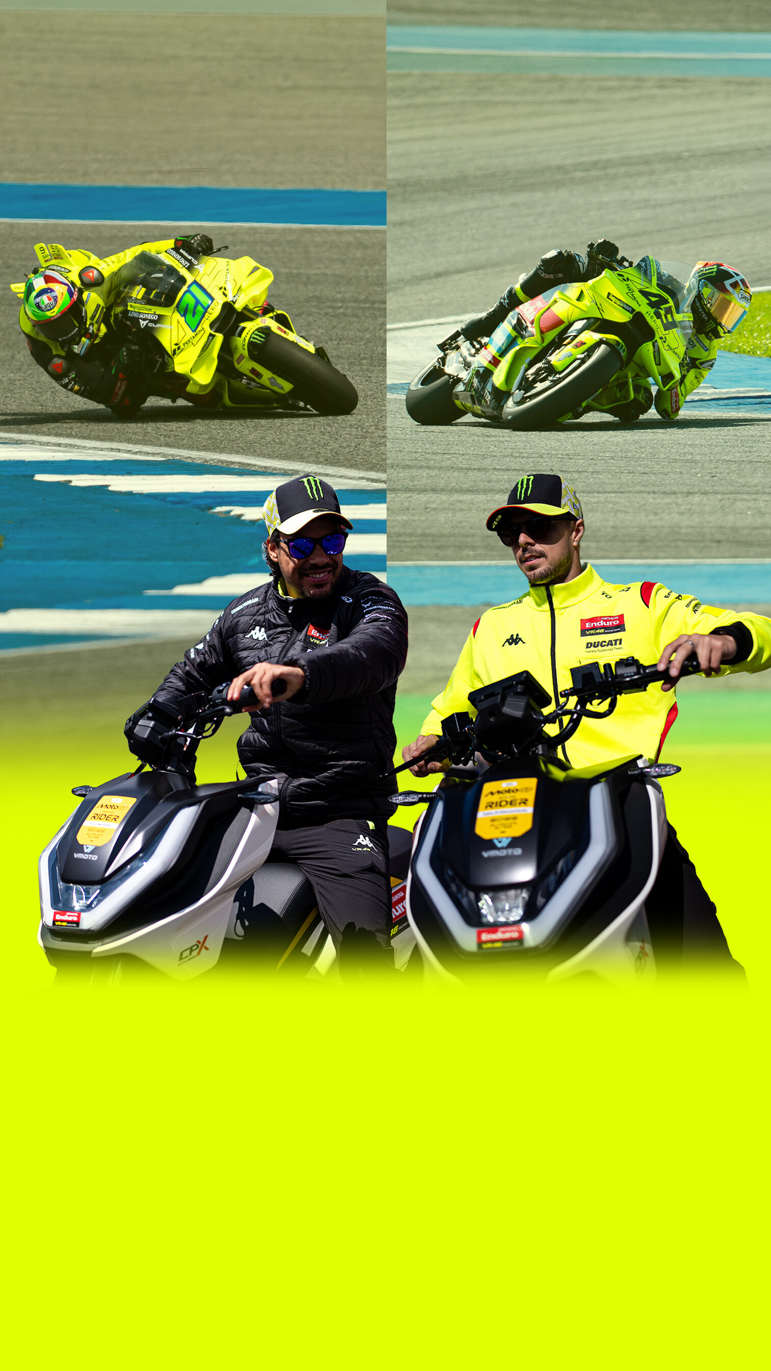 Banner Piloti VR46 Partnership Fluo Mobile 9